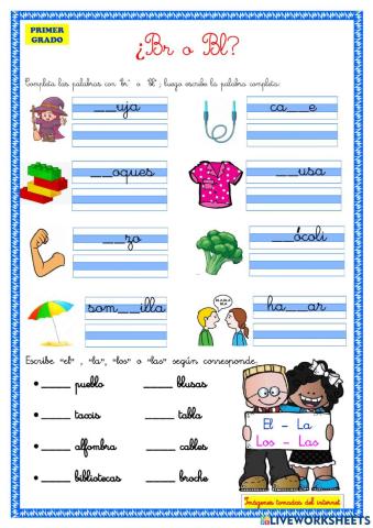 Sílabas trabadas bl - br