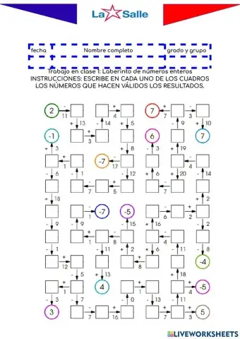 Laberinto de enteros