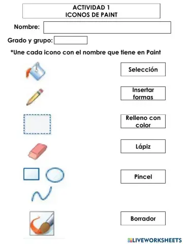 Actividad 1 Iconos de Paint