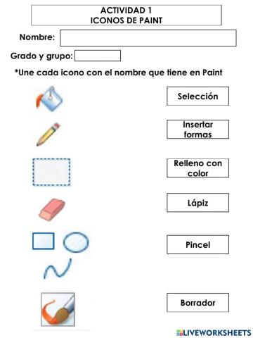 Actividad 1 Iconos de Paint