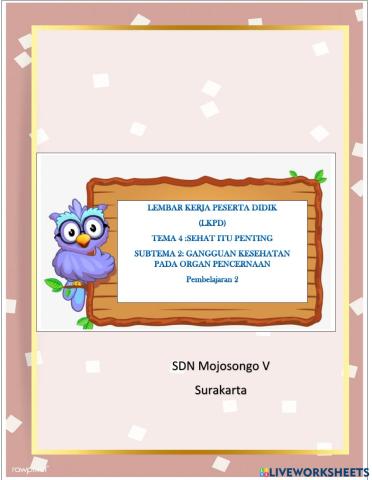 Tema 4: Sehat itu Penting