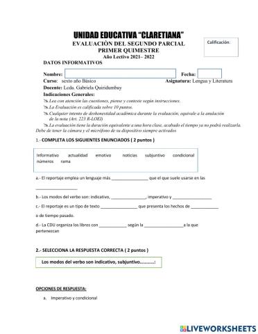 Evaluacion II Parcial