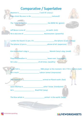 Comparative and Superlative
