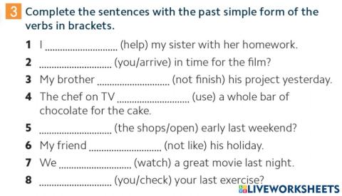 Gold Experience B1 p125 activity 3