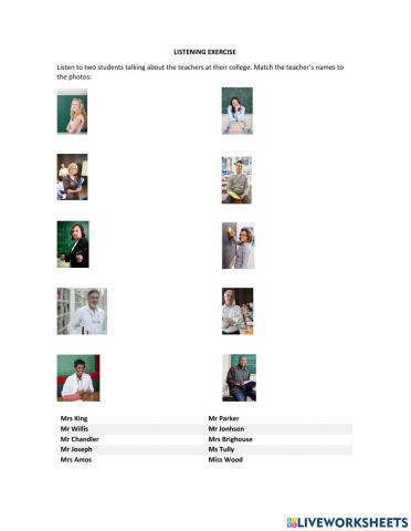 Listening: Physical description