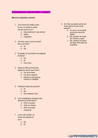 EL CLUB DELS CINC. BFD. Capítol 7