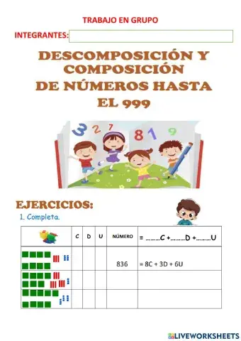 Composicion y descomposicion de numeros