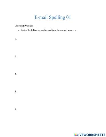 Email spelling 01