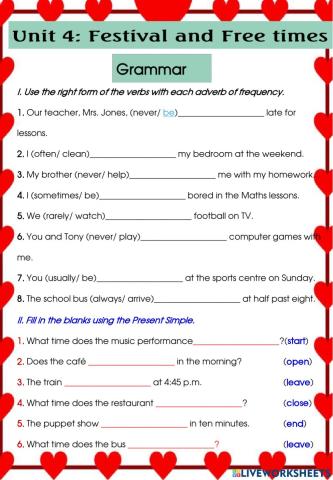 ILSW6-Unit 4- Grammar