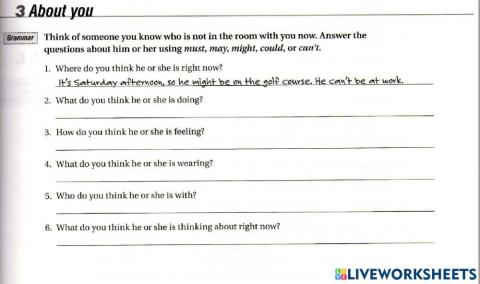 Speculating - writing