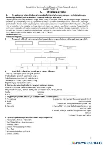 Liceum dla dorosłych w Pilźnie, semestr III, zajęcia 1