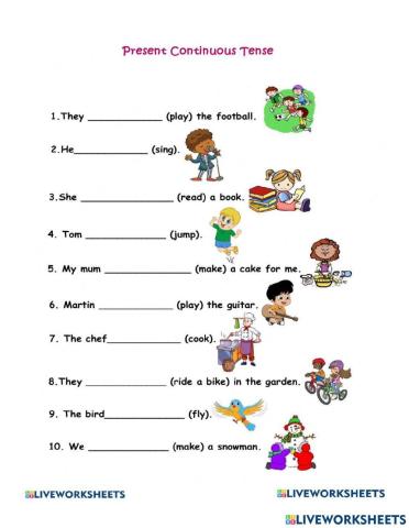Present Continuous tense