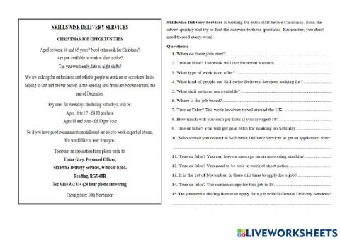 English 7-Unit 1- Further practice 
