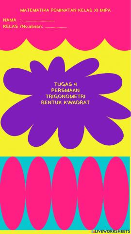 Tugas 4: persamaan trig. bentuk kwadrat