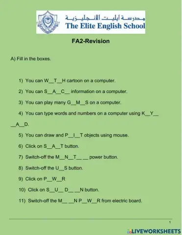 FA2-Revision