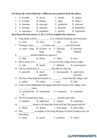 TEST 1 ENGLISH 8