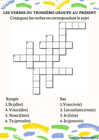 Verbes du troisième groupe