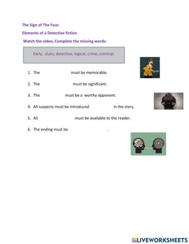 The sign of four Genre A2