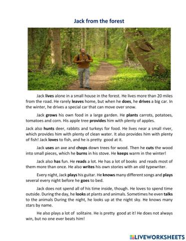 Jack from the forest