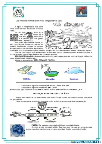 Estados físicos da água