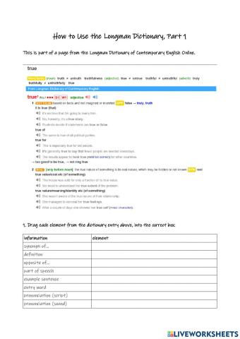 How to Use the Longman Dictionary-1