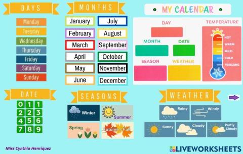 My calendar 