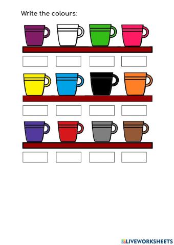 Colours - cups