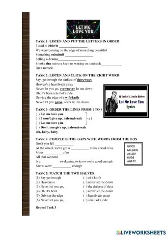 Song: Let me love you