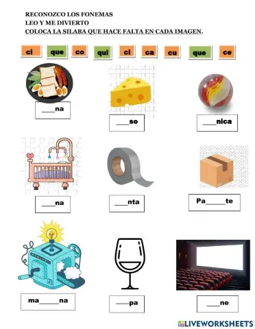 RECONOZCO LOS FONEMAS 