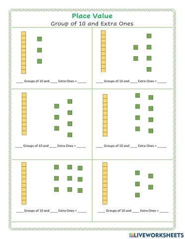 Place Value Group of 10  and Extra Ones