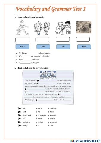 Vocabulary and Grammar 1