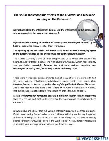 Effects of Blockade Running