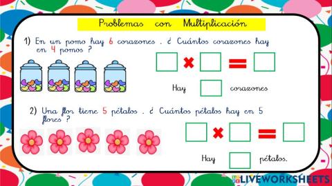 Problemas con multiplicación
