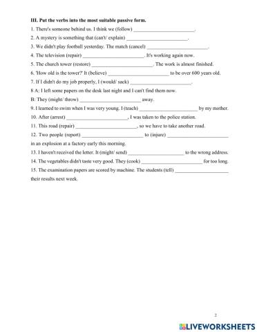 Passive voice mar 2020 2