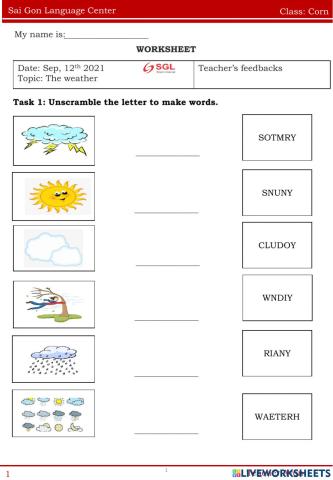 Worksheet Corn