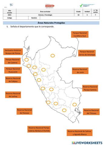 Áreas Naturales Protegidas del Perú