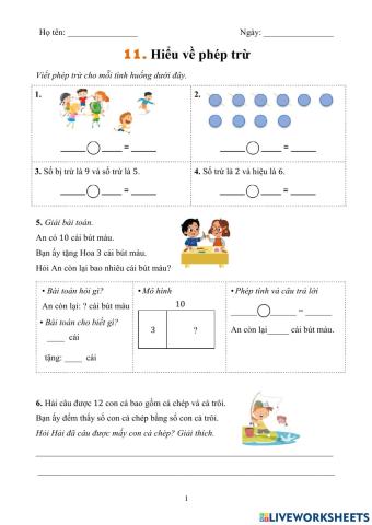 Hiểu về phép trừ