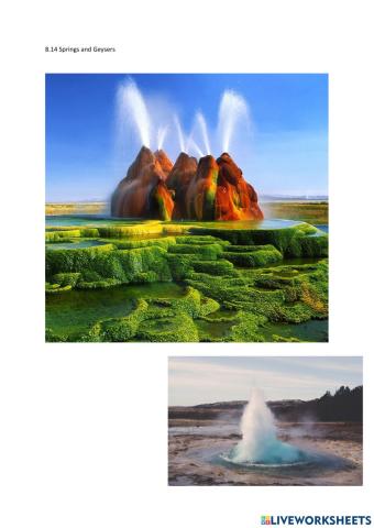 8.14 Springs and Geysers