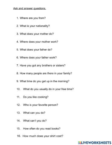 Answer the questions.