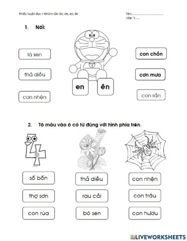 Bai on tap ôn ơn en ên