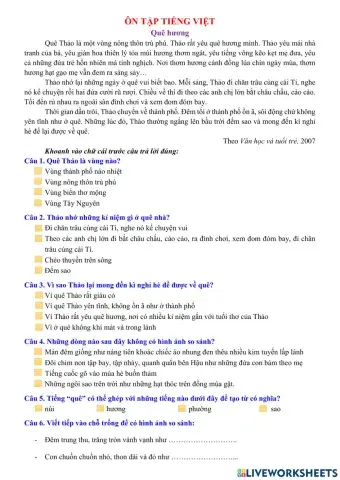 Bai tap TV lop 4 tuan 1