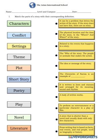 Major Forms and Story Elements