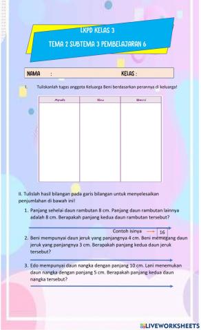 Lkpd tema 2 subtema 3 pembelajaran 6