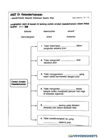 Moral Tahun 4 Kesederhanaan