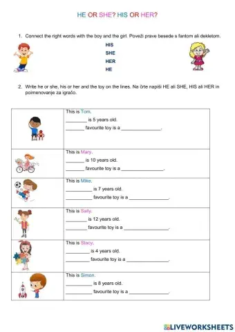 He or she- his or her