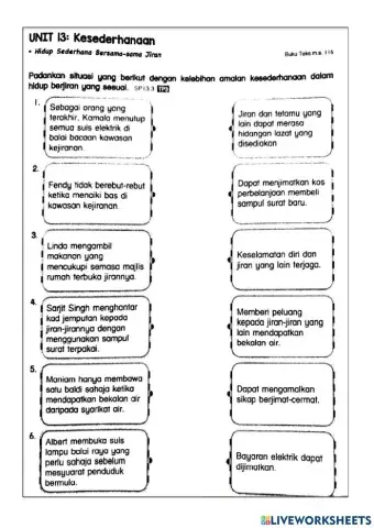 Moral Tahun 4 Kesederhanaan Terhadap Jiran
