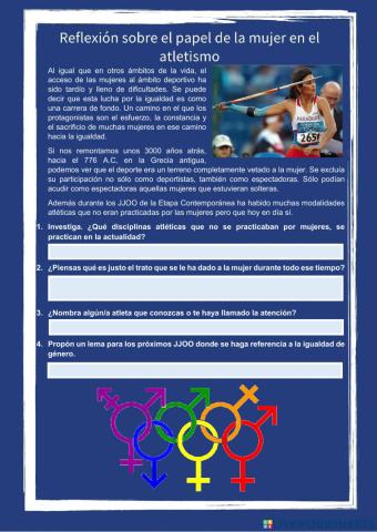 La mujer y el atletismo