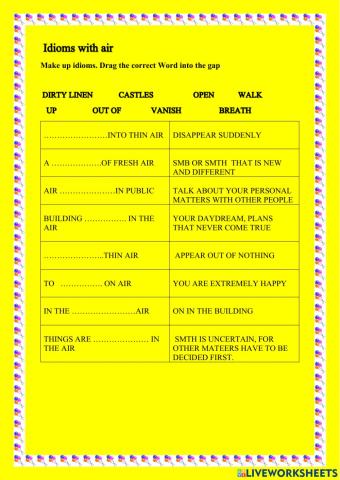 Idioms with AIR