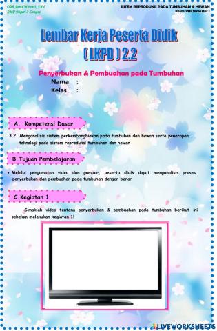 Penyerbukan & Pembuahan pada Tumbuhan