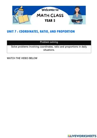 Coordinates, ratio, and proportion